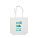 Shopper di vari colori con manici lunghi in cotone canvas 250 g/m² vista area di stampa