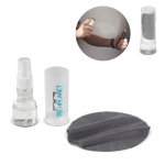 Dispenser in plastica per pulizia schermi con panno in microfibra 30ml