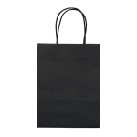 Busta di piccole dimensione in carta da 120g/m² con finitura opaca color nero seconda vista