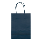 Busta di piccole dimensione in carta da 120g/m² con finitura opaca color blu scuro terza vista