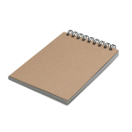 Taccuino in carta di roccia resistente con fogli bianchi formato tascabile color naturale