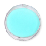 Custodia in plastica per sapone in fogli solubili in acqua color azzurro pastello