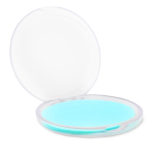 Custodia in plastica per sapone in fogli solubili in acqua color azzurro pastello seconda vista