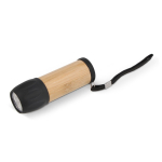 Torcia in bambù e plastica riciclata da 30lm con portata di 20 m color nero