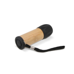 Torcia in bambù e plastica riciclata da 30lm con portata di 20 m color nero seconda vista