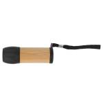 Torcia in bambù e plastica riciclata da 30lm con portata di 20 m color nero terza vista