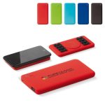 Powerbank wireless da 4.000mAh con finitura gommata e ventose