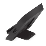 Caricatore wireless e supporto con finitura morbida per cellulare 5W color nero terza vista