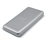Batteria esterna in metallo con ricarica wireless 8.000mAh color argento