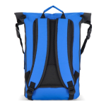 Zaino roll-top impermeabile con spallacci imbottiti da 25L color blu quinta vista