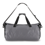 Borsone sportivo impermeabile con manici e tracolla regolabile da 60l color grigio scuro quarta vista