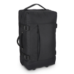 Trolley da viaggio con maniglia retrattile e ruote, capacità 38 L color nero