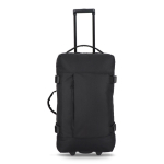 Trolley da viaggio con maniglia retrattile e ruote, capacità 38 L color nero seconda vista