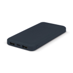 Power bank compatto da 10.000mAh in plastica riciclata color blu scuro