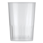Bicchiere di plastica riutilizzabile e 100% riciclabile da 250ml color trasparente seconda vista
