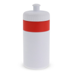 Borraccia sportiva di plastica senza BPA con dettaglio colorato 500ml color rosso seconda vista