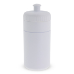 Borraccia sportiva di plastica senza BPA con dettaglio colorato 500ml color bianco seconda vista