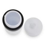 Borraccia sportiva di plastica senza BPA con dettaglio colorato 500ml color bianco/nero quarta vista