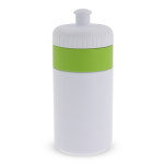 Borraccia sportiva di plastica senza BPA con dettaglio colorato 500ml color verde chiaro  seconda vista