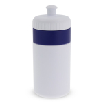 Borraccia sportiva di plastica senza BPA con dettaglio colorato 500ml color blu scuro seconda vista