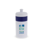 Borraccia sportiva di plastica senza BPA con dettaglio colorato 500ml vista area di stampa