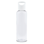 Borraccia promozionale in rPET trasparente con tappo colorato 600ml color bianco trasparente quarta vista