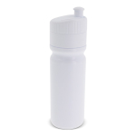 Borraccia sportiva di plastica BPA free con dettaglio colorato 750ml color bianco seconda vista