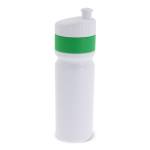Borraccia sportiva di plastica BPA free con dettaglio colorato 750ml color verde seconda vista