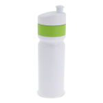 Borraccia sportiva di plastica BPA free con dettaglio colorato 750ml color verde chiaro  seconda vista