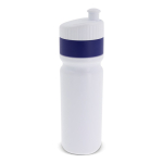 Borraccia sportiva di plastica BPA free con dettaglio colorato 750ml color blu scuro seconda vista