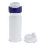 Borraccia sportiva di plastica BPA free con dettaglio colorato 750ml color blu scuro terza vista