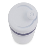 Borraccia sportiva di plastica BPA free con dettaglio colorato 750ml color blu scuro quinta vista