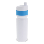 Borraccia sportiva di plastica BPA free con dettaglio colorato 750ml color azzurro seconda vista