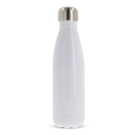 Borraccia termica in acciaio inox a doppia parete a colori 500 ml color bianco seconda vista