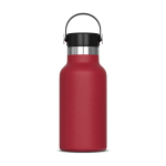 Borraccia in acciaio inox con rivestimento in polvere e manico 350ml color rosso scuro