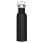 Borraccia in acciaio inox antigoccia con rivestimento a polvere 750 ml color nero