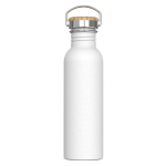 Borraccia in acciaio inox antigoccia con rivestimento a polvere 750 ml color bianco