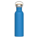 Borraccia in acciaio inox antigoccia con rivestimento a polvere 750 ml color azzurro