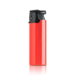 Accendino elettronico con fiamma resistente al vento color rosso