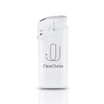 Mini accendino elettronico ricaricabile color bianco vue d'impression