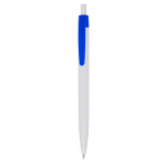 Penna a sfera in plastica con clip colorata e inchiostro nero color blu reale vue d'impression