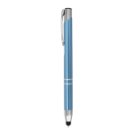 Penna per il merchandising economica inchiostro blu vue avec logo imprimé