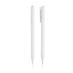 Penna in plastica monocromatica con inchiostro gel blu color bianco