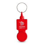 Portachiavi in plastica con gettone per carrello ideale per la spesa