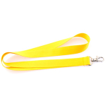 Lanyard economici personalizzati su un lato largo 20 mm BasicStyle color giallo