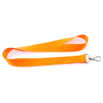 Lanyard economici personalizzati su un lato largo 20 mm BasicStyle color arancione