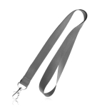 Lanyard economici personalizzati su un lato largo 20 mm BasicStyle color grigio scuro