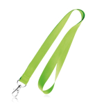 Lanyard economici personalizzati su un lato largo 20 mm BasicStyle color verde chiaro 