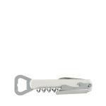 Cavatappi con lama ed apribottiglie in acciaio inox e PS Chef color bianco vue d'impression