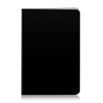 Quaderno pubblicitario A5 colori vivaci pagine neutre University color nero